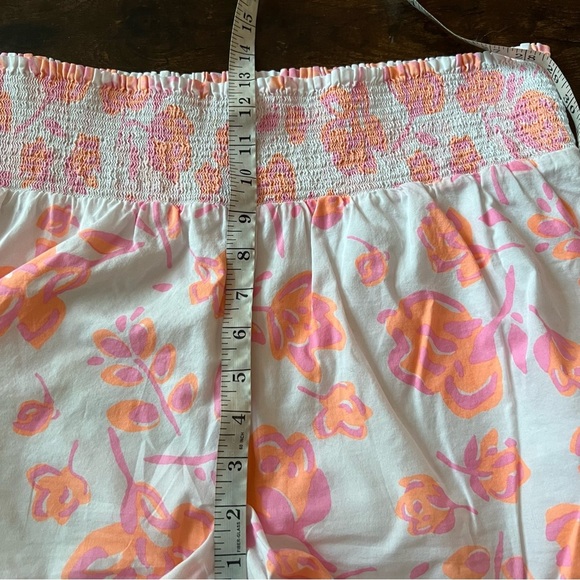 VINEYARD VINES Summer Blooms Smocked Shorts Size XL Flowy Cotton High Rise - Picture 6 of 13